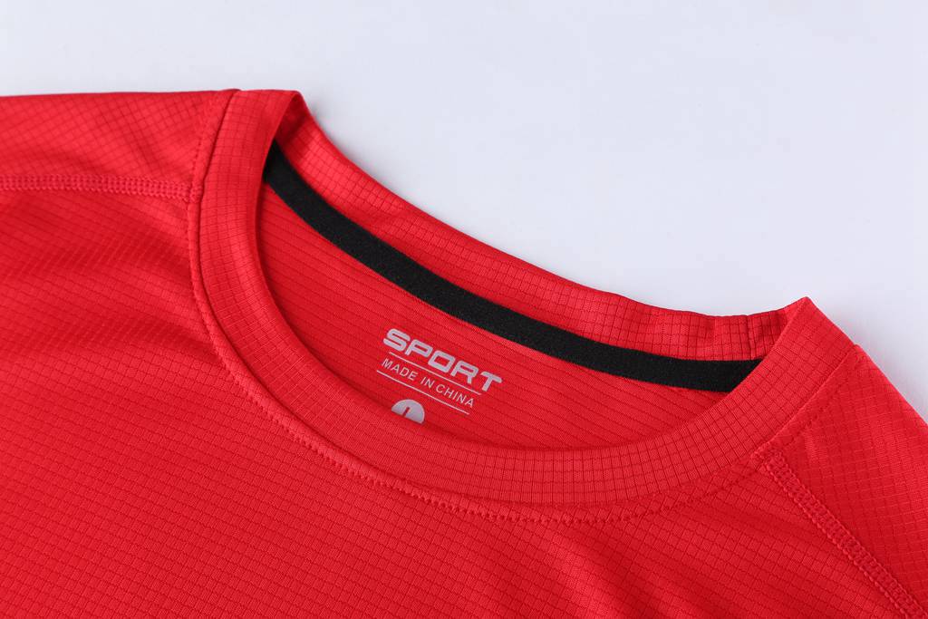 圓領(lǐng)T恤 新款速干T恤3D紅色細節(jié)展示